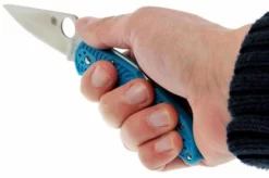 Spyderco Delica 4 Blue C11FPBL Pocket Knife -Gentleman’s Knives Popular Shop SPC11FPBL 07 spyderco delica 4 blauw spc11fpbl d7