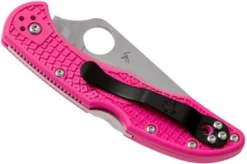 Spyderco Delica 4 Pink S30V C11FPPNS30V Pink Heals Pocket Knife -Gentleman’s Knives Popular Shop SPC11FPPNS30V 04 spyderco