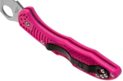 Spyderco Delica 4 Pink S30V C11FPPNS30V Pink Heals Pocket Knife -Gentleman’s Knives Popular Shop SPC11FPPNS30V 05 spyderco