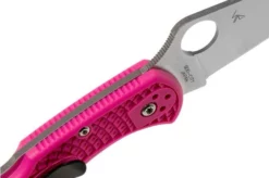 Spyderco Delica 4 Pink S30V C11FPPNS30V Pink Heals Pocket Knife -Gentleman’s Knives Popular Shop SPC11FPPNS30V 06 spyderco