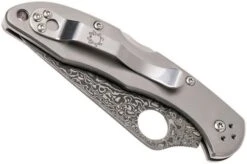 Spyderco Delica 4 Titanium Damascus C11TIPD Pocket Knife -Gentleman’s Knives Popular Shop SPC11TIPD 04 spyderco spc11tipd 04