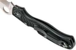 Spyderco Rescue 3 C14SBK3 Serrated Rescue Knife 4 Spyderco Rescue 3 C14SBK3 Serrated Rescue Knife -Gentleman’s Knives Popular Shop SPC14SBK3 05 spyderco spc14sbk3 05