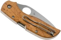 Spyderco Chaparral Birdseye Maple Wood C152WDP Pocket Knife -Gentleman’s Knives Popular Shop SPC152WDP 04 spyderco