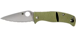 Spyderco Caribbean C217GS Serrated Pocket Knife, Sal Glesser Design