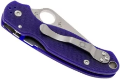 Spyderco Para 3 S110V Dark Blue C223GPDBL Pocket Knife -Gentleman’s Knives Popular Shop SPC223GPDBL 04 spyderco spc223gpdbl 04