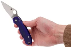 Spyderco Para 3 S110V Dark Blue C223GPDBL Pocket Knife -Gentleman’s Knives Popular Shop SPC223GPDBL 08 spyderco spc223gpdbl 08