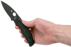 Spyderco Shaman C229GPBK Pocket Knife, Sal Glesser Design -Gentleman’s Knives Popular Shop SPC229GPBK 08 spyderco spc229gpbk 08