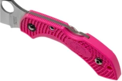 Spyderco Dragonfly 2 Pink S30V C28FPPNS30V2 Pink Heals Pocket Knife -Gentleman’s Knives Popular Shop SPC28FPPNS30V2 07 spyderco