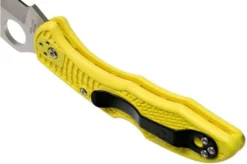 Spyderco Delica Salt 2 Wharncliffe C88PWCYL2 Pocket Knife -Gentleman’s Knives Popular Shop SPC88PWCYL2 05 spyderco