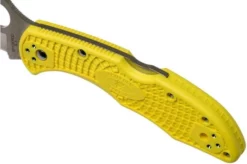 Spyderco Delica Salt 2 Wharncliffe C88PWCYL2 Pocket Knife -Gentleman’s Knives Popular Shop SPC88PWCYL2 07 spyderco