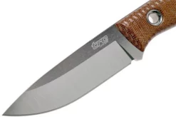 TRC Knives Classic Freedom, Brown Canvas Micarta Outdoor Knife -Gentleman’s Knives Popular Shop TI CF MICBR 03 trc knives