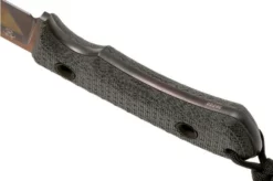 TRC Knives South Pole, Elmax Apocalypse Finish 2022 Biohazard Edition, Black Canvas Micarta, Survival Knife -Gentleman’s Knives Popular Shop TI SP BCM APO 04 trc knives