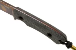 TRC Knives South Pole, Elmax Apocalypse Finish 2022 Biohazard Edition, Black Canvas Micarta, Survival Knife -Gentleman’s Knives Popular Shop TI SP BCM APO 05 trc knives