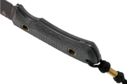 TRC Knives South Pole Apocalypse Finish 2021 Biohazard Edition, Elmax, Black Canvas Micarta, Survival Knife -Gentleman’s Knives Popular Shop TI SP BCM BHE 04 trc knives v202106