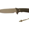 Spartan Harsey Difensa SB19DEGRNLTN Flat Dark Earth, Green Micarta, Molle-Coyote Sheath, Survival Knife