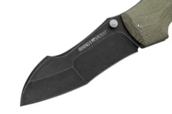 Viper Rhino 1, V5905CV, Blackwash Elmax, Green Canvas Micarta Pocket Knife, Fabrizio Silvestrelli Design -Gentleman’s Knives Popular Shop VPV5905CV 03 viper