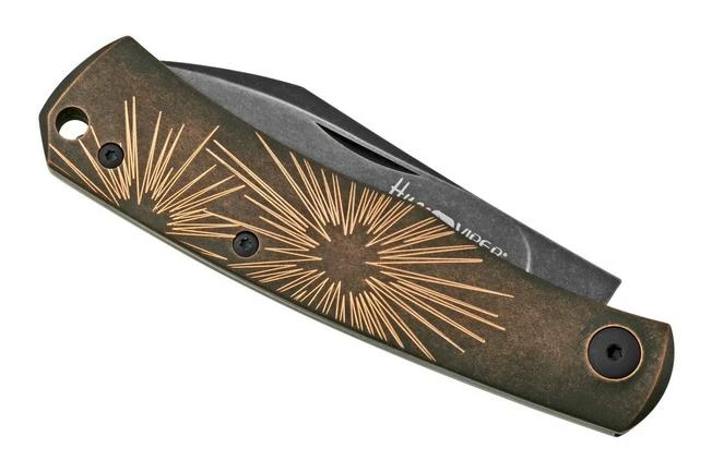 Viper Hug V5991BRS Black Blade, Black Stonewashed Bronze Star Pocket Knife, Sacha Thiel Design Viper Hug V5991BRS Black Blade, Black Stonewashed Bronze Star Pocket Knife, Sacha Thiel Design -Gentleman’s Knives Popular Shop VPV5991BRS 06 viper