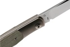 Viper Hug 2 V5994CG Green Canvas Micarta Pocket Knife, Sacha Thiel Design -Gentleman’s Knives Popular Shop VPV5994CG 06 viper