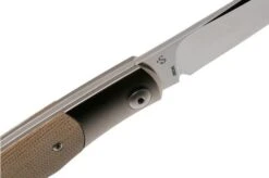 Viper Hug 2 V5994CN Natural Canvas Micarta Pocket Knife, Sacha Thiel Design -Gentleman’s Knives Popular Shop VPV5994CN 06 viper