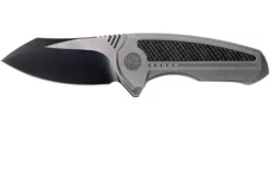 WE Knife 717G Valiant Grey Ti, Carbon Fibre, Two Tone Blade, Pocket Knife