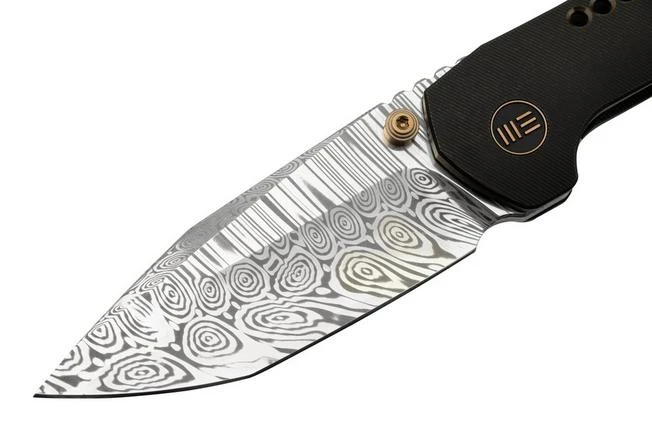 WE Knife Trogon WE22002B-DS1 Black Titanium, Heimskringla Damasteel Pocket Knife WE Knife Trogon WE22002B-DS1 Black Titanium, Heimskringla Damasteel Pocket Knife -Gentleman’s Knives Popular Shop WKWE22002B DS1 03 weknife