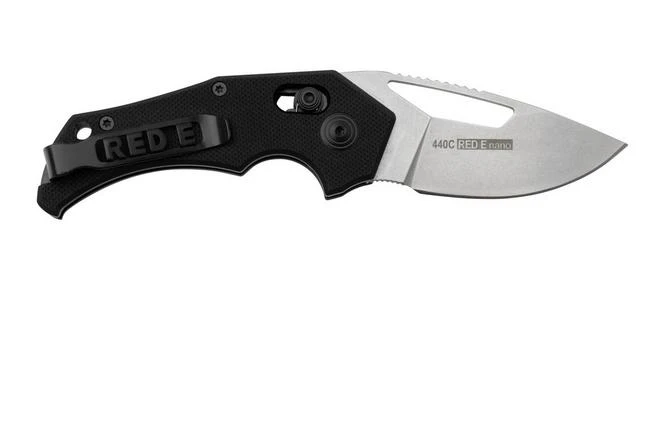 Willumsen Red E Nano, RN23BL Black G10, Stonewash Pocket Knife Willumsen Red E Nano, RN23BL Black G10, Stonewash Pocket Knife -Gentleman’s Knives Popular Shop WNRN23SBL 02 willumsen