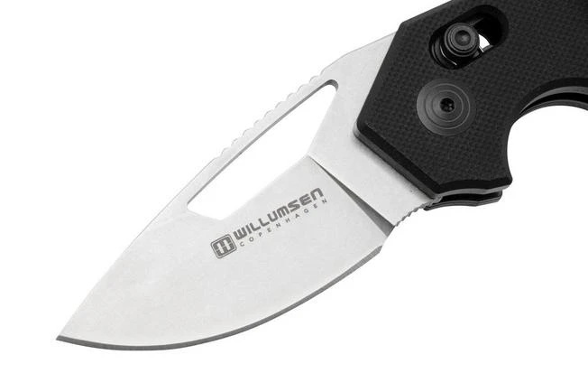 Willumsen Red E Nano, RN23BL Black G10, Stonewash Pocket Knife Willumsen Red E Nano, RN23BL Black G10, Stonewash Pocket Knife -Gentleman’s Knives Popular Shop WNRN23SBL 03 willumsen