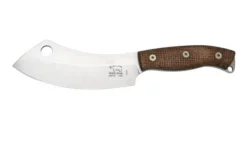 White River Camp Cleaver WRCC55-BNA Natural Burlap Micarta, Camping Knife